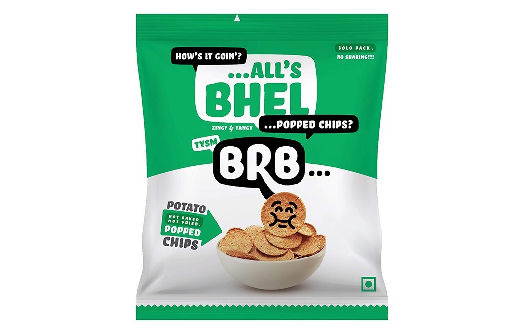 BRB All's Bhel Potato Popped Chips   Pack  23 grams